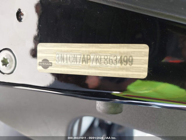 Nissan Versa 1.6 Sv 2019 3N1CN7AP7KL863499 Image 9