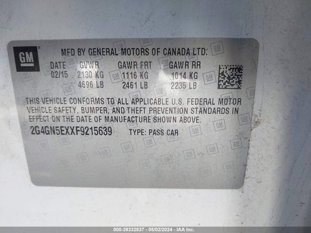 2G4GN5EXXF9215639 Buick Regal Turbo/e-assist Premium I