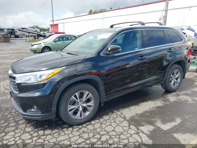 Toyota Highlander Xle V6 2015 5TDJKRFH4FS162087 Image 2