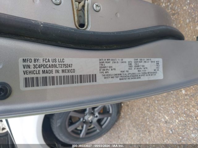 3C4PDCAB9LT275247 Dodge Journey Se Value