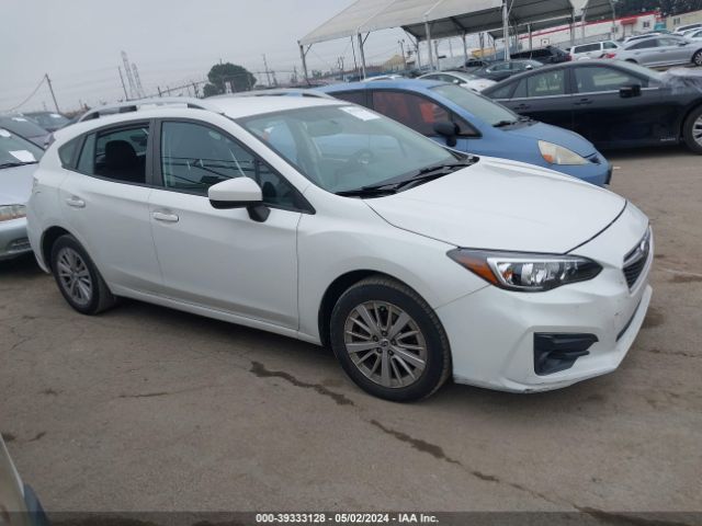 39333128 :رقم المزاد ، 4S3GTAB65J3742472 vin ، 2018 Subaru Impreza 2.0i Premium مزاد بيع