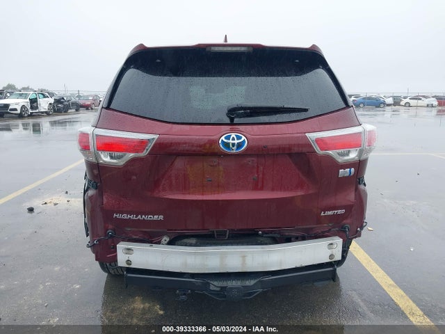 Toyota Highlander Hybrid Limited 2014 5TDDCRFHXES006743 Image 17
