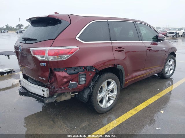 Toyota Highlander Hybrid Limited 2014 5TDDCRFHXES006743 Image 4