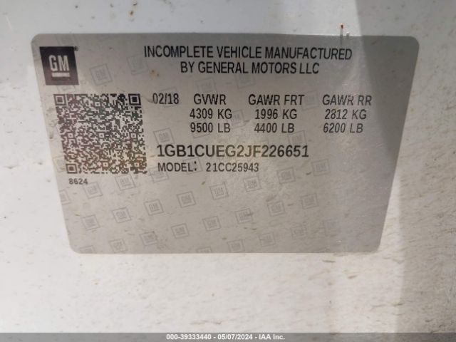 1GB1CUEG2JF226651 Chevrolet Silverado 2500hd Wt