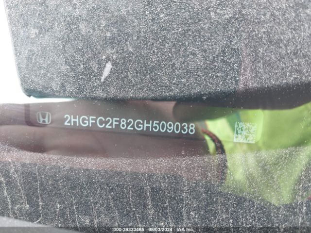2HGFC2F82GH509038 Honda CIVIC EX