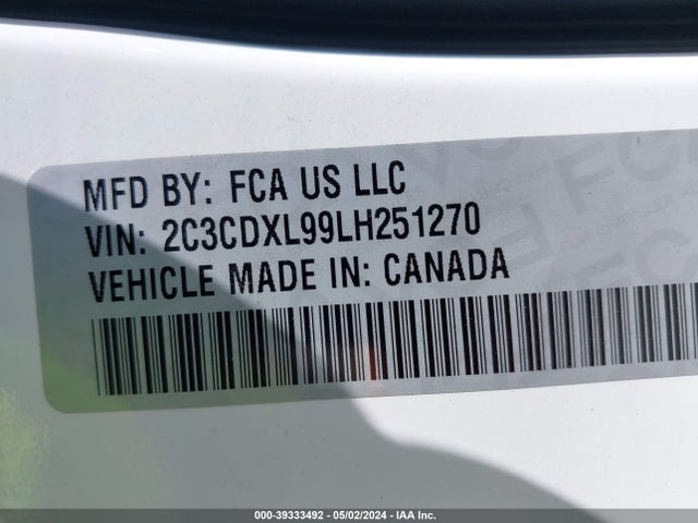 Dodge Charger Srt Hellcat Rwd 2020 2C3CDXL99LH251270 Image 9