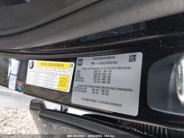 1GYS4EKLXPR307628 Cadillac Escalade 4wd Sport