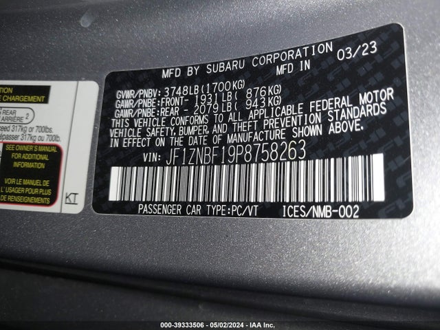 Toyota Gr86 Premium 2023 JF1ZNBF19P8758263 Image 9