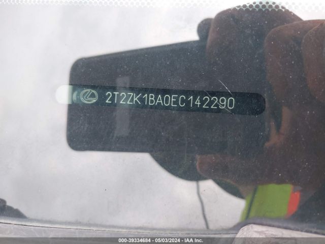 2T2ZK1BA0EC142290 Lexus RX 350