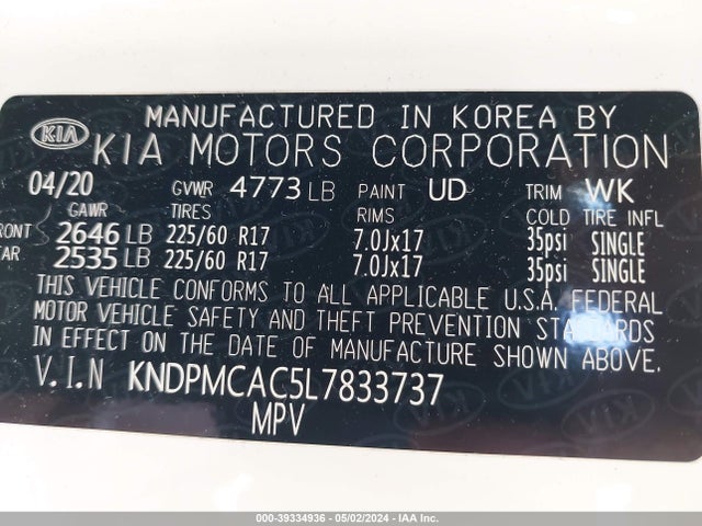 KIA Sportage Lx 2020 KNDPMCAC5L7833737 Image 9