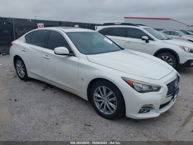 39335035 :رقم المزاد ، JN1BV7AP9FM357812 vin ، 2015 Infiniti Q50 Premium مزاد بيع