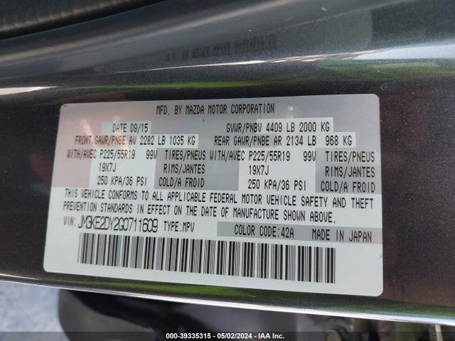 Mazda Cx-5 Grand Touring 2016 JM3KE2DY2G0711609 Image 9