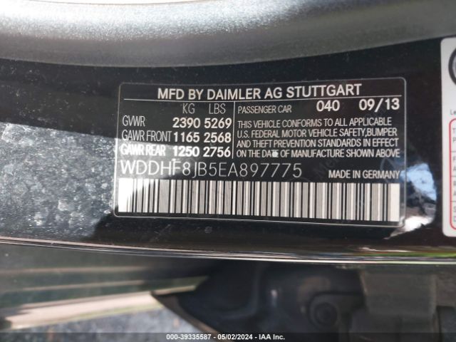 WDDHF8JB5EA897775 Mercedes-Benz E 350 4matic