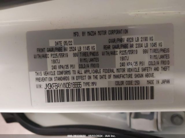 JM3KFBAYXN0616665 Mazda Cx-5 2.5 Turbo