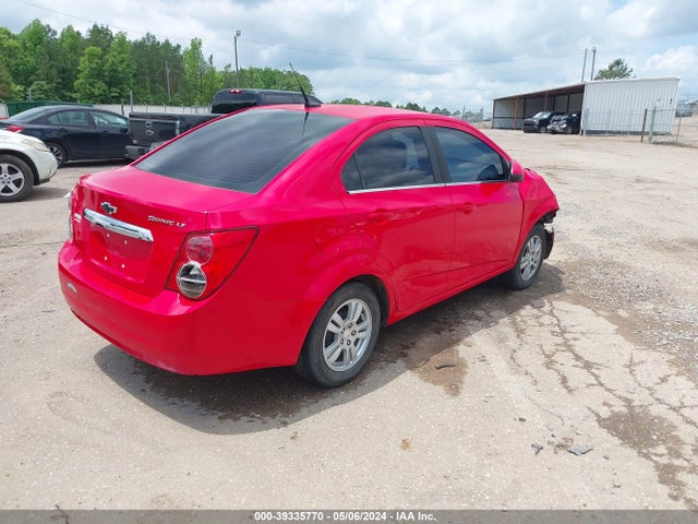 Chevrolet Sonic Lt Auto 2014 1G1JC5SH0E4158312 Image 4