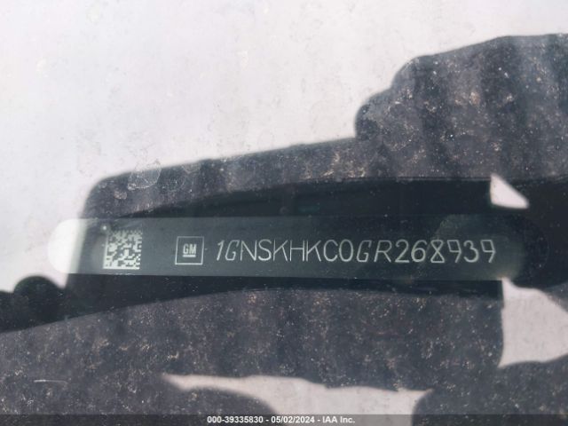1GNSKHKC0GR268939 Chevrolet Suburban Lt