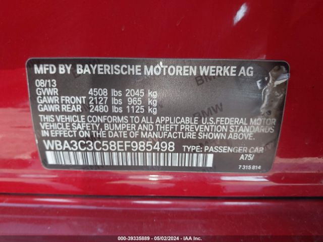 WBA3C3C58EF985498 BMW 320i Xdrive