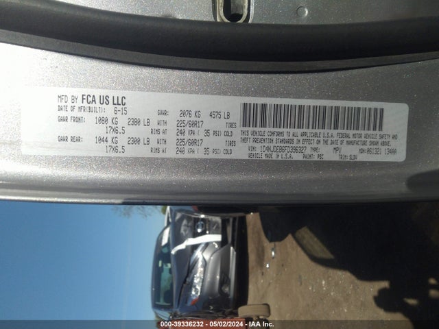 1C4NJDEB6FD396327 Jeep Compass High Altitude Edition