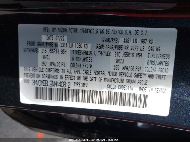 2022 MAZDA CX-30 3MVDMBBL9NM440312 Photo 8