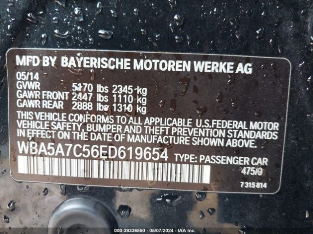 WBA5A7C56ED619654 BMW 528i Xdrive