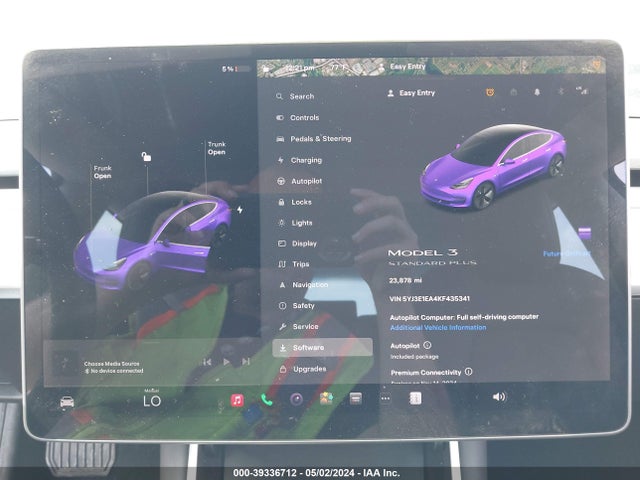 Tesla Model 3 Long Range/mid Range/standard Range/standard Range Plus 2019 5YJ3E1EA4KF435341 Image 7