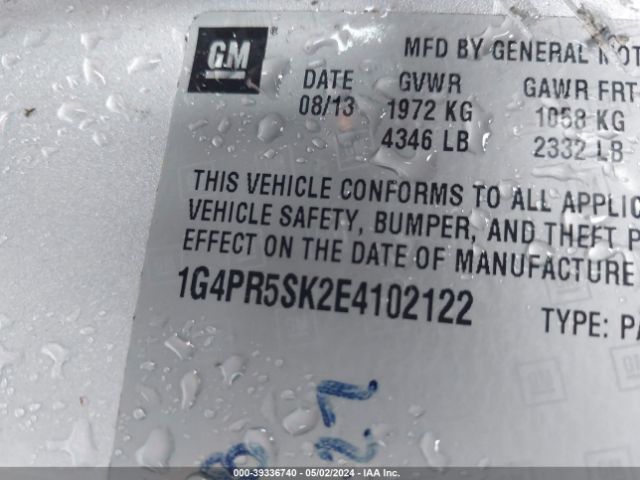 1G4PR5SK2E4102122 Buick Verano Convenience Group