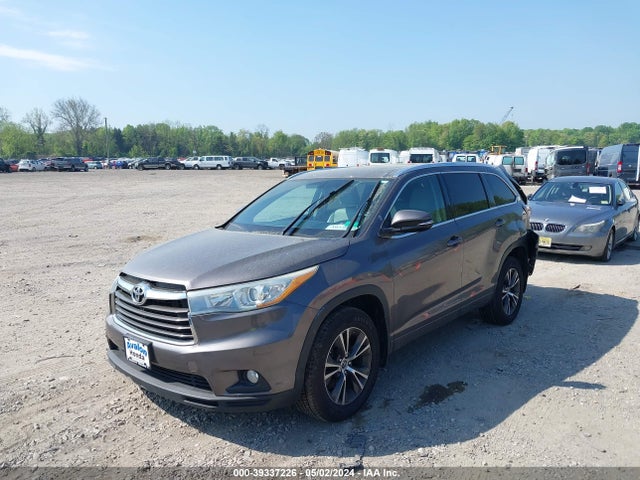 Toyota Highlander Xle V6 2016 5TDJKRFH2GS248029 Image 2