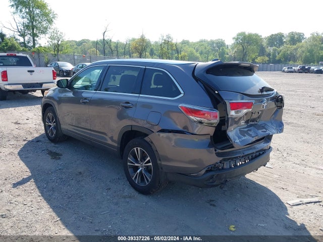 Toyota Highlander Xle V6 2016 5TDJKRFH2GS248029 Image 3