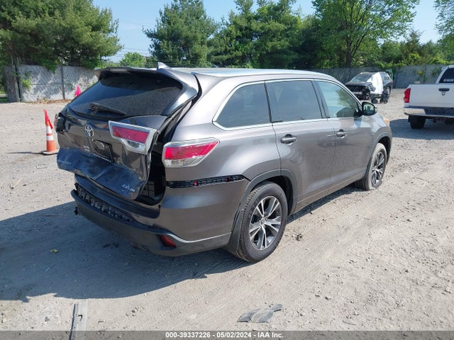 Toyota Highlander Xle V6 2016 5TDJKRFH2GS248029 Image 4