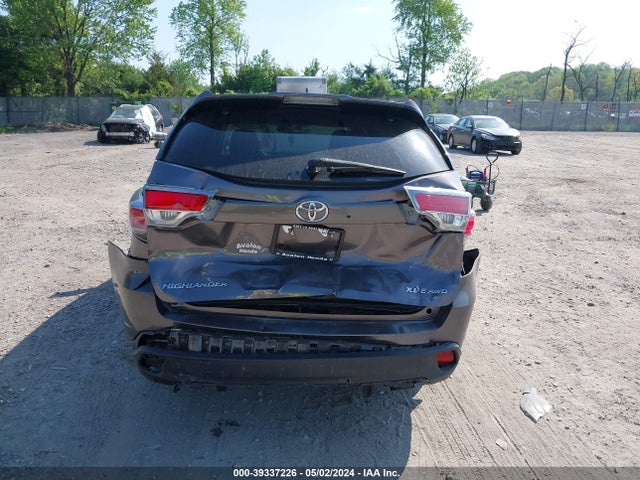 Toyota Highlander Xle V6 2016 5TDJKRFH2GS248029 Image 6