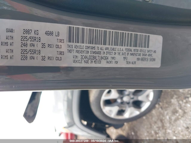 3C4NJDCBXLT104364 Jeep Compass Limited 4x4