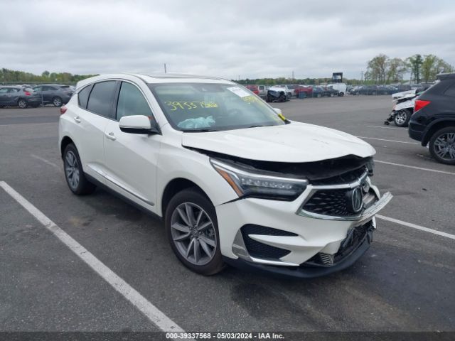 Продаж на аукціоні авто 2019 Acura Rdx Technology Package, vin: 5J8TC2H53KL036655, номер лоту: 39337568