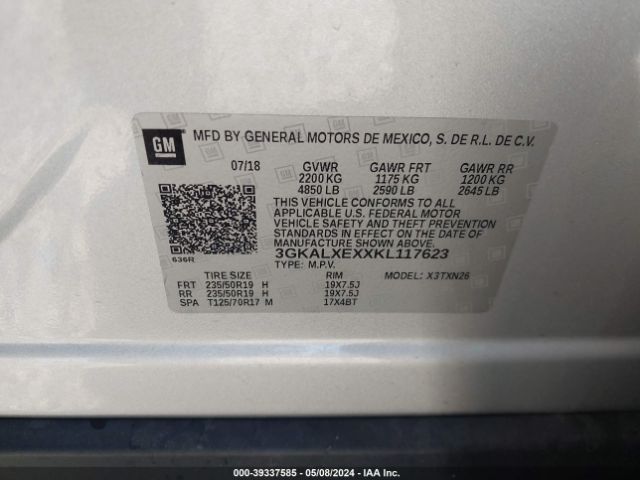 3GKALXEXXKL117623 GMC Terrain Denali