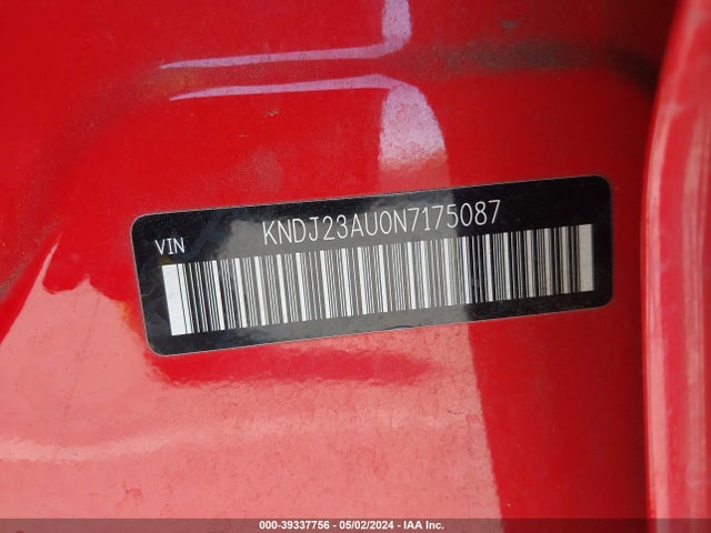 KIA SOUL LX 2022 KNDJ23AU0N7175087 Image 9