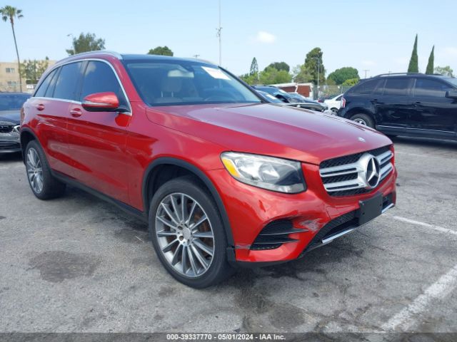 Продаж на аукціоні авто 2016 Mercedes-benz Glc 300, vin: WDC0G4JB1GF012775, номер лоту: 39337770