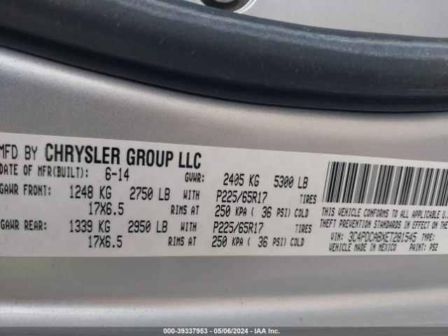 3C4PDCABXET281545 Dodge Journey American Value Pkg