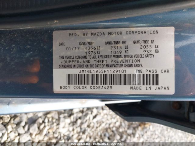 JM1GL1V55H1129101 Mazda Mazda6 Touring