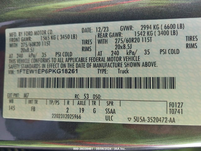 Ford F-150 Xlt 2023 1FTEW1EP6PKG18261 Image 9