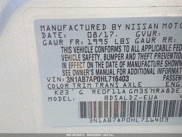 Nissan 2017 2017 3N1AB7AP0HL716403 Image 20