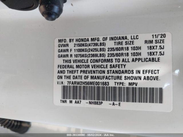 7FARW2H56ME001683 Honda Cr-v Awd Ex