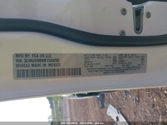3C4NJDBB9MT534292 Jeep Compass Latitude 4x4