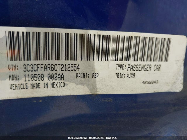 2012 FIAT 500 3C3CFFAR6CT212554 Photo 8