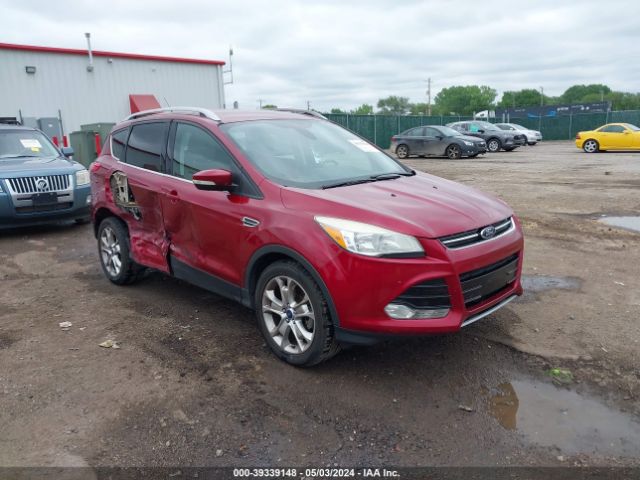 2014 Ford Escape Titanium მანქანა იყიდება აუქციონზე, vin: 1FMCU0JX1EUB00861, აუქციონის ნომერი: 39339148