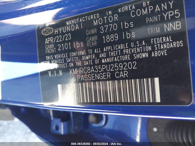 Hyundai Venue Sel 2023 KMHRC8A35PU259202 Image 9