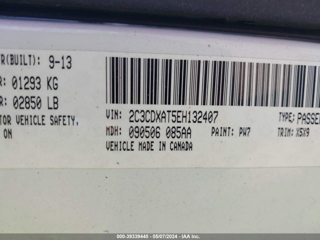 Dodge Charger Police 2014 2C3CDXAT5EH132407 Image 9