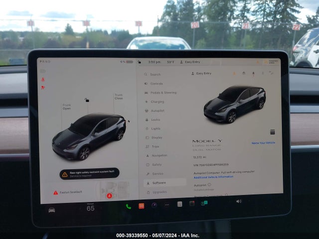 7SAYGDEE4PF586209 Tesla Model Y Awd/long Range Dual Motor All-wheel Drive