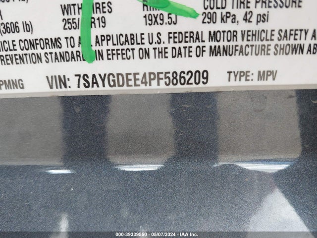 7SAYGDEE4PF586209 Tesla Model Y Awd/long Range Dual Motor All-wheel Drive