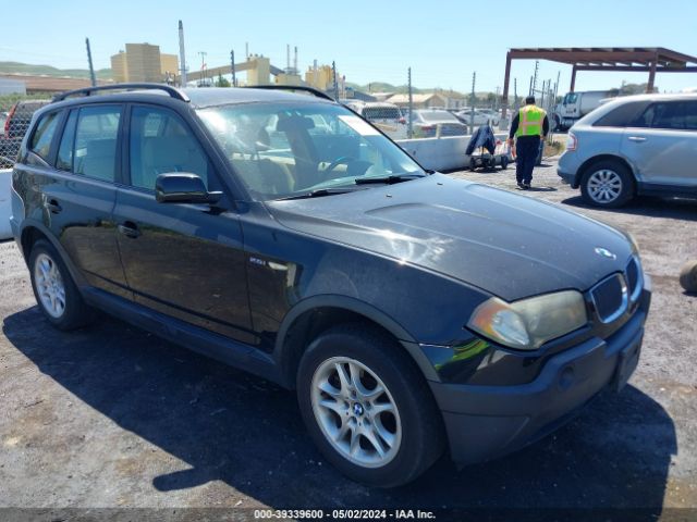 Auction sale of the 2004 Bmw X3 2.5i, vin: WBXPA73454WB24793, lot number: 39339600