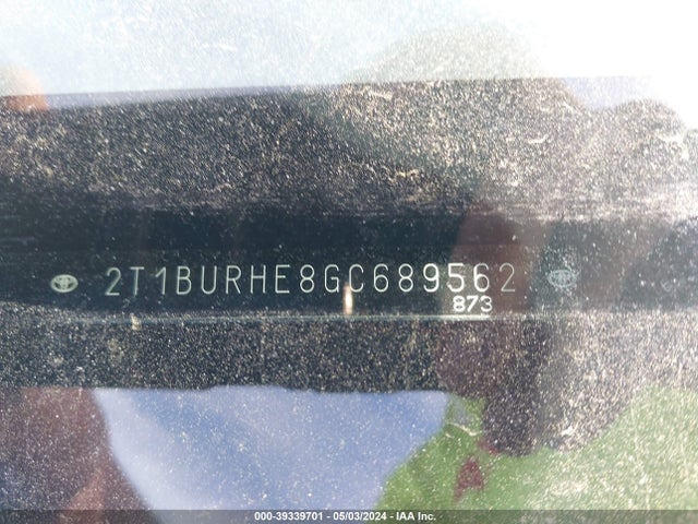 Toyota COROLLA LE 2016 2T1BURHE8GC689562 Image 9