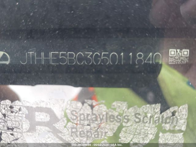 JTHHE5BC3G5011840 Lexus RC 350